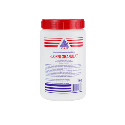 Hlorni granulat 1kg – univerzalno sredstvo za dezinfekciju jasvel