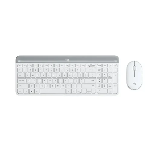 LOGITECH MK470 Wireless Desktop US bela tastatura + miš